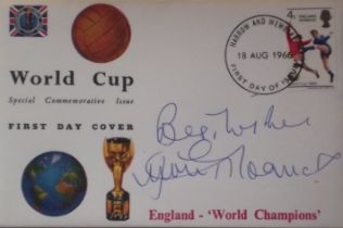 ENGLAND 1966 WORLD CUP RARE REMBRANDT POSTAL COVER AUTOGRAPHED BY JIMMY GREAVES