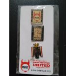 MANCHESTER UNITED SUPPORTERS TRUST 2007-08 BADGES