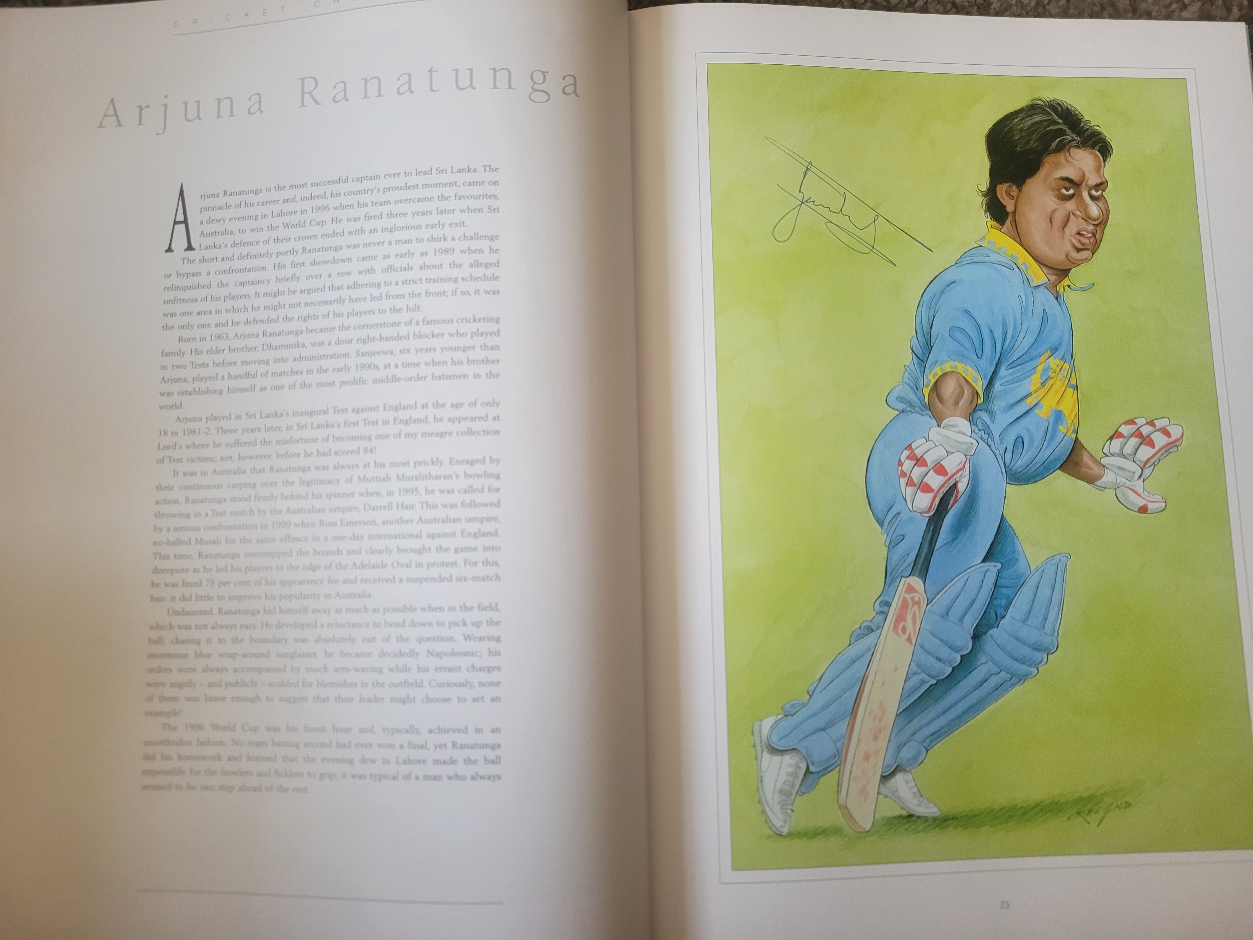 THE CRICKET CARICATURES OF JOHN IRELAND MULTI SIGNED BOOK - Image 10 of 39