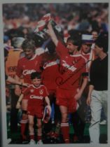 LIVERPOOL RONNIE WHELAN LARGE AUTOGRAPHED PHOTO