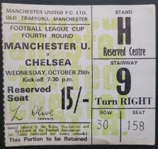 1970-71 MANCHESTER UNITED V CHELSEA LEAGUE CUP TICKET