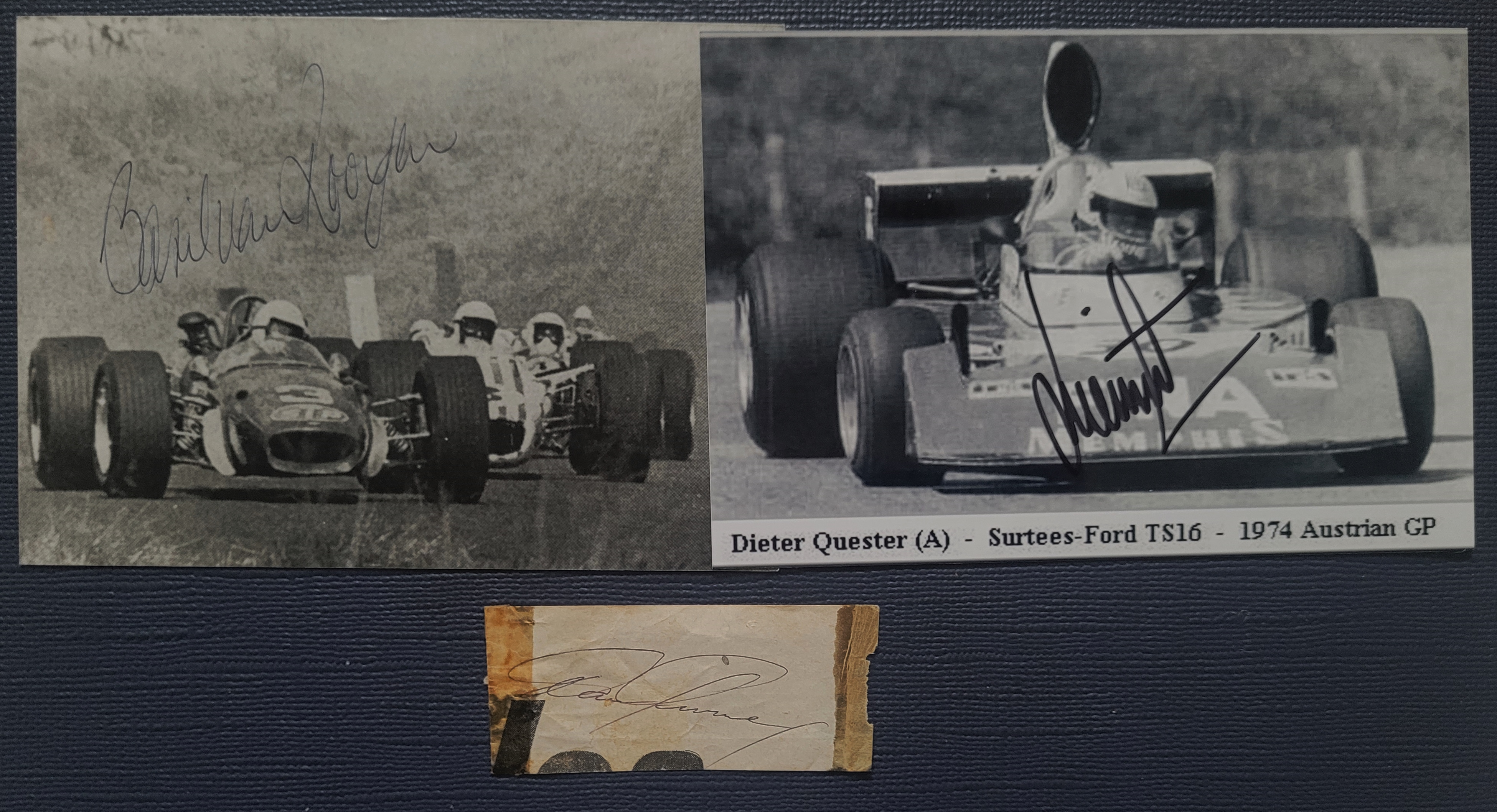 FORMULA ONE DRIVERS 1950'S - 70'S AUTOGRAPHS X 14 - Image 3 of 3