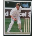 CRICKET PETER SUCH ESSEX AUTOGRAPHED PRESS PHOTO