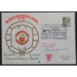 1972 MANCHESTER UNITED LIMITED EDITION POSTAL COVER SIGNED BY FRANK O'FARRELL