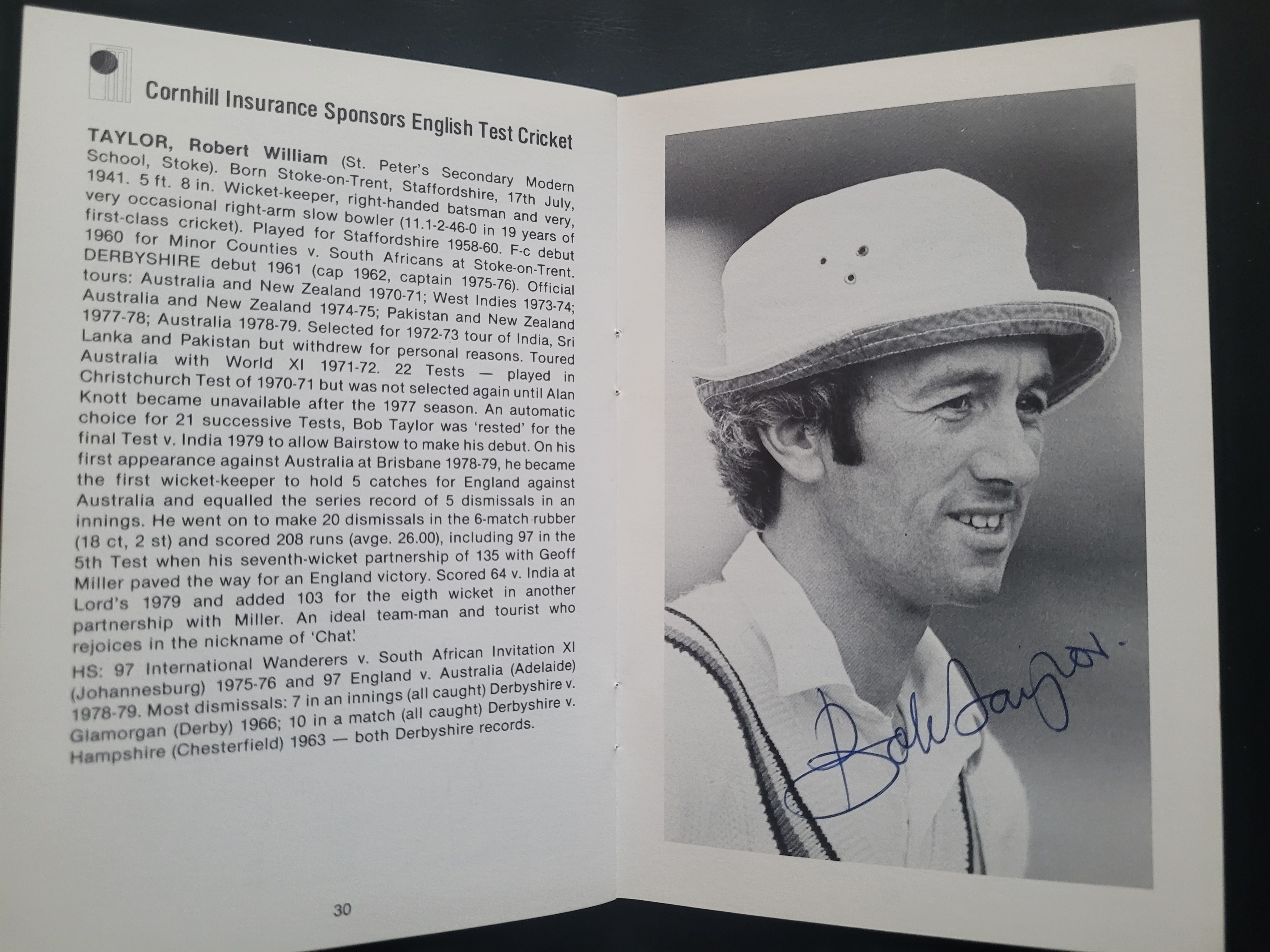 CRICKET 1979-80 ENGLAND IN AUSTRALIA BROCHURE FULLY SIGNED EXCEPT FOR GOOCH & RANDALL - Image 13 of 15