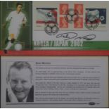 LIMITED EDITION 2002 WORLD CUP POSTAL COVER AUTOGRAPHED BY JOHN MOTSON