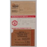 MANCHESTER UNITED TICKETS V SUNDERLAND X 2 & POSTPONED MATCH