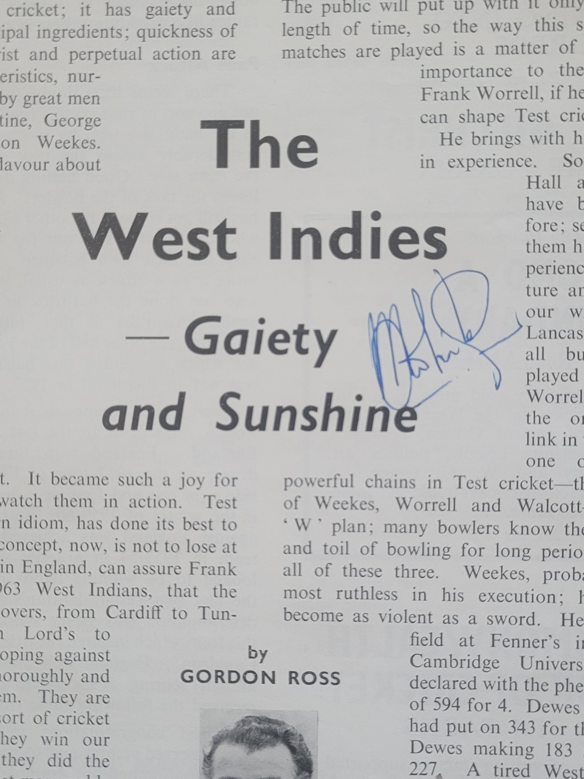 1963 WEST INDIES CRICKET TOUR TO ENGLAND AUTOGRAPHED BROCHURE - Image 2 of 10
