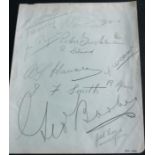 1939 CHELSEA AUTOGRAPH PAGE