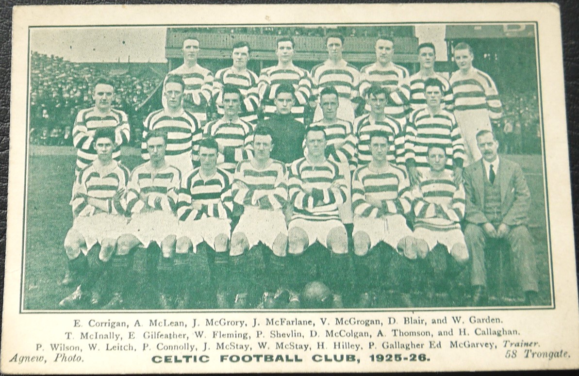 ORIGINAL 1925-26 CELTIC POSTCARD