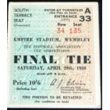 1950 FA CUP FINAL ARSENAL V LIVERPOOL TICKET