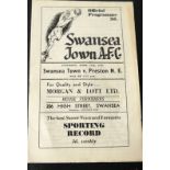 1950-51 SWANSEA TOWN V PRESTON NORTH END