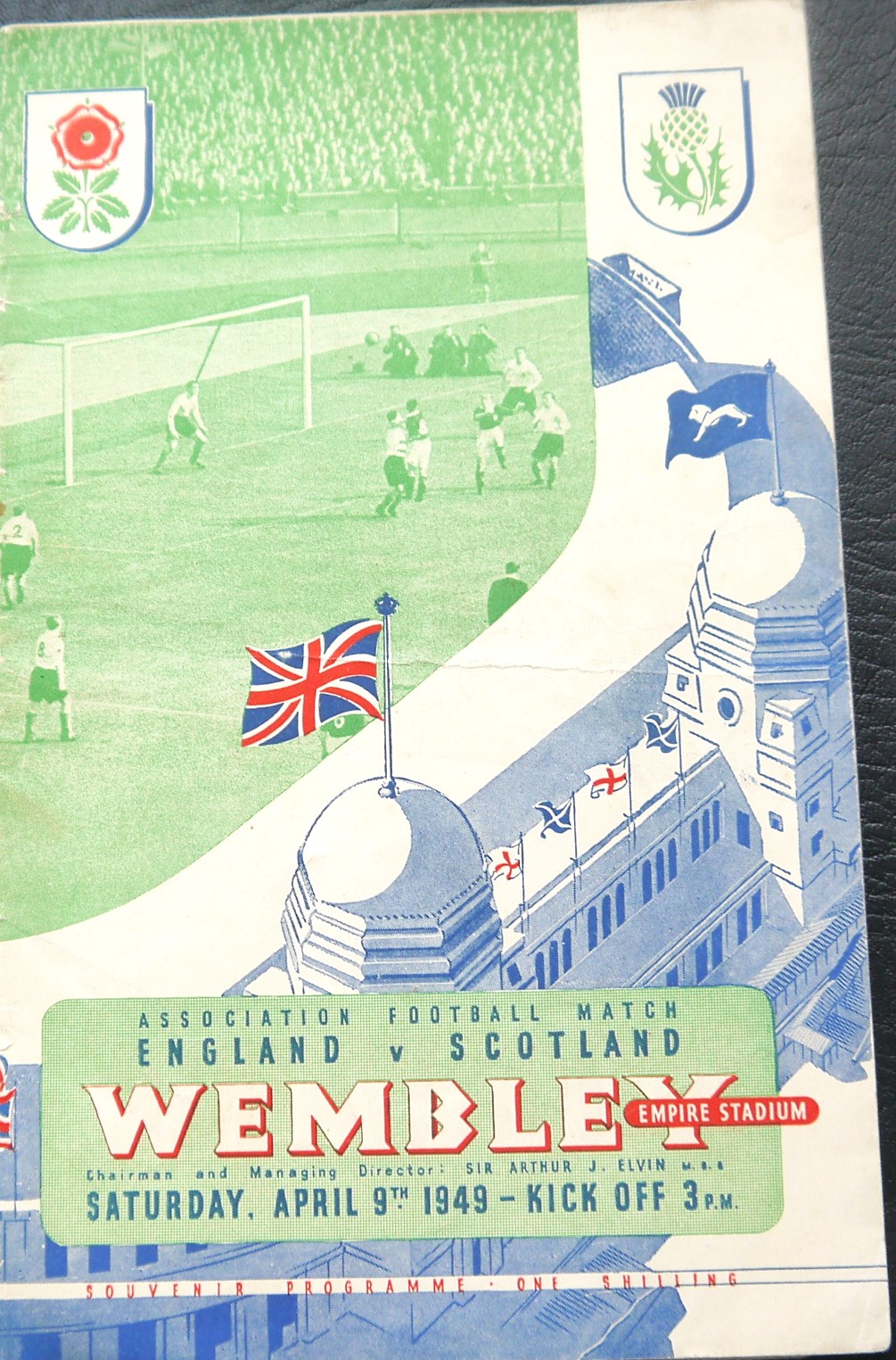 1949 ENGLAND V SCOTLAND PROGRAMME FULLY SIGNED BY THE ENGLAND PLAYERS