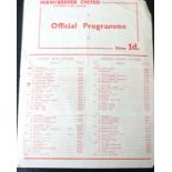 1953-54 MANCHESTER UNITED PRACTICE MATCH INC'S DUNCAN EDWARDS