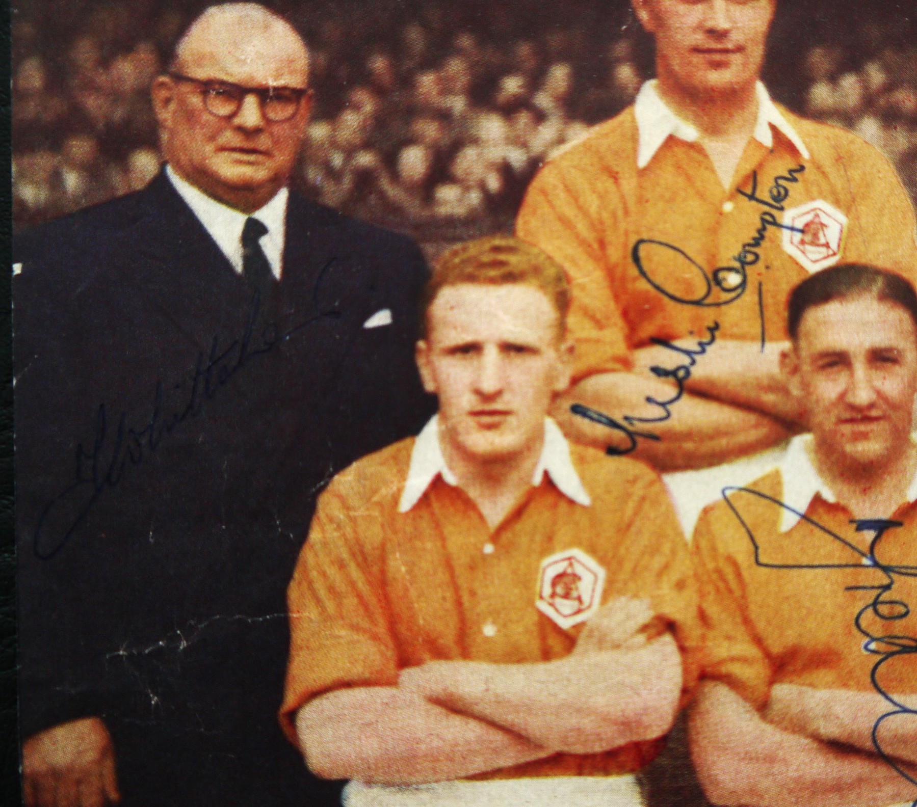 ARSENAL 1950 FA CUP FINAL FULLY SIGNED PICTURE - Image 3 of 3