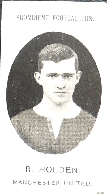MANCHESTER UNITED R HOLDON TADDY PROMINENT FOOTBALLER'S CARD