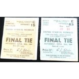 1949 FA CUP FINAL LEICESTER CITY V WOLVERHAMPTON WANDERERS TICKETS