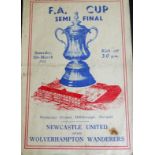 1951 FA CUP SEMI-FINAL NEWCASTLE UNITED V WOLVERHAMPTON WANDERERS
