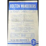 1952-53 BOLTON WANDERERS V MANCHESTER UNITED