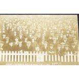 ORIGINAL 1912 BRIGHTON & HOVE ALBION V PLYMOUTH ARGYLE CROWD SCENE POSTCARD