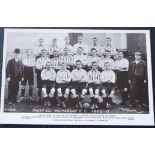 ORIGINAL 1905-06 SHEFFIELD WEDNESDAY POSTCARD