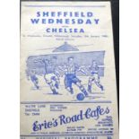 1948-49 SHEFFIELD WEDNESDAY V CHELSEA FRIENDLY