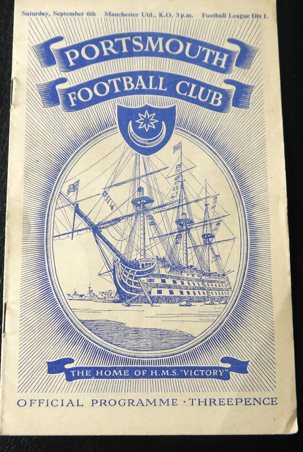 1952-53 PORTSMOUTH V MANCHESTER UNITED