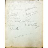 1935-36 SWANSEA TOWN AUTOGRAPH PAGE