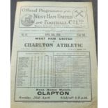 1935-36 WEST HAM UNITED V CHARLTON ATHLETIC