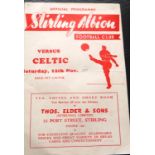 1949-50 STIRLING ALBION V CELTIC