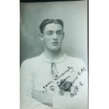 BRADFORD CITY ORIGINAL 1910-11 AUTOGRAPHED POSTCARD OF PETER LOGAN