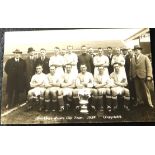 ORIGINAL 1928 BLACKBURN ROVERS FA CUP WINNERS POSTCARD