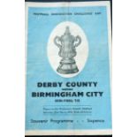 1945-46 FA CUP SEMI-FINAL BIRMINGHAM CITY V DERBY COUNTY