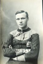 BRADFORD CITY ORIGINAL 1910-11 AUTOGRAPHED POSTCARD OF RICHARD BOND