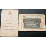 SUNDERLAND AFC 1901-02 CHAMPIONSHIP MENU