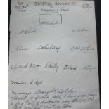 1938 BRISTOL ROVERS AUTOGRAPH PAGE