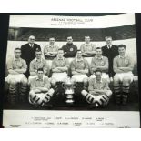 1950 ARSENAL OFFICIAL PHOTO OF THE FA CUP WINNING TEAM