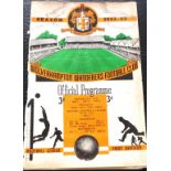 VERY RARE 1952-53 WOLVERHAMPTON WANDERERS V CHELSEA PROGRAMME