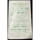 1955-56 GORLESTON V TOTTENHAM HOTSPUR 'A'