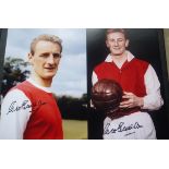 ARSENAL GEORGE EASTHAM AUTOGRAPHED PHOTO'S