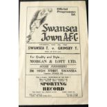 1949-50 SWANSEA TOWN V GRIMSBY TOWN