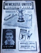 1952-53 NEWCASTLE UNITED V MANCHESTER UNITED