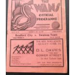 1936-37 SWANSEA TOWN V BRADFORD CITY