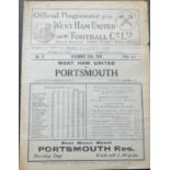 1930-31 WEST HAM UNITED V PORTSMOUTH