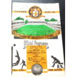 1953-54 WOLVERHAMPTON WANDERERS V MANCHESTER UNITED FA YOUTH CUP FINAL INC'S DUNCAN EDWARDS