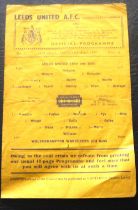 1946-47 LEEDS UNITED V WOLVERHAMPTON WANDERERS