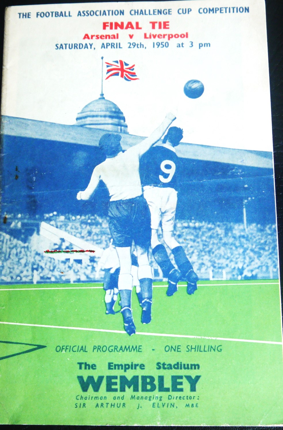 1950 FA CUP FINAL ARSENAL V LIVERPOOL PROGRAMME AUTOGRAPHED BY THE LIVERPOOL TEAM