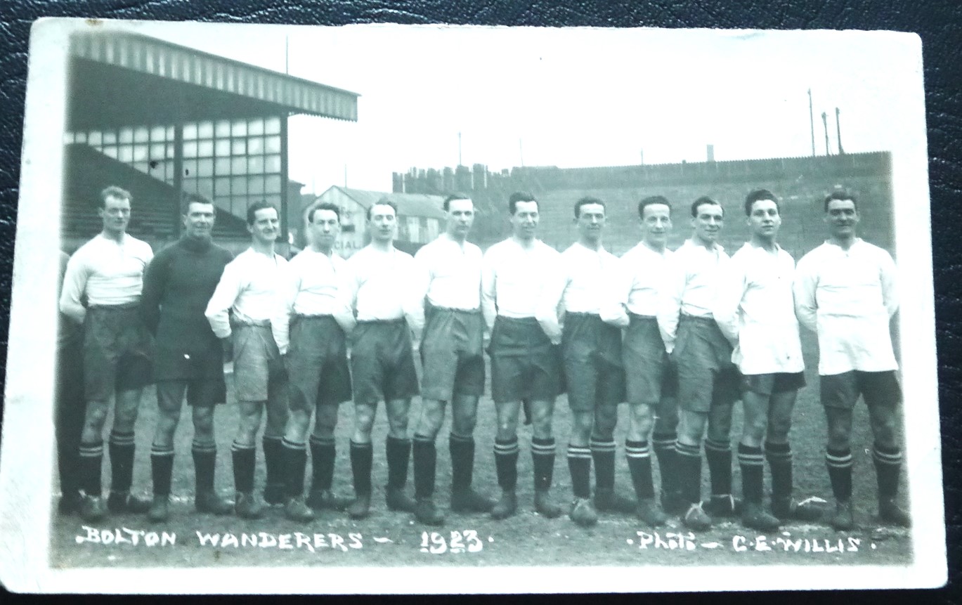 ORIGINAL 1923 BOLTON WANDERERS FA CUP POSTCARD