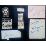 TOTTENHAM HOTSPUR 1940'S & 50'S PLAYER AUTOGRAPHS X 19