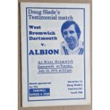 1978 WEST BROMWICH DARTMOUTH V WEST BROMWICH ALBION DOUG SLADE TESTIMONIAL CRICKET MATCH